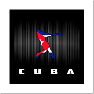 Cuba Retro Baseball Design I Love Cuban Men Women Posters and Art